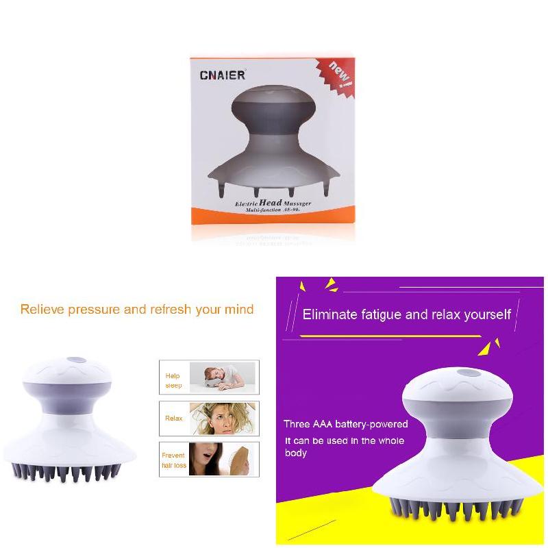 Portable Electric Waterproof Head Scalp Massager