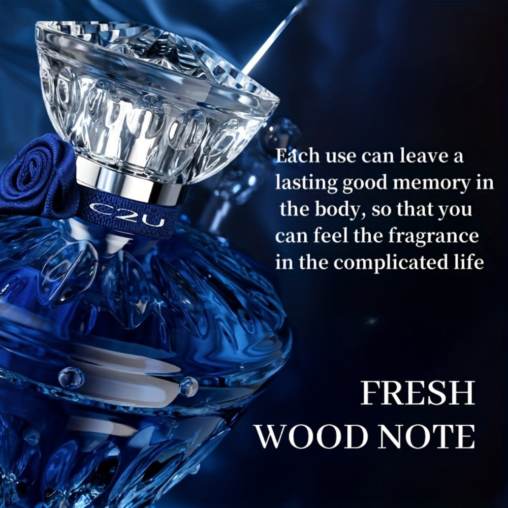Eau de Parfum for Men 75ml in Sculpted Blue Bottle with Woody-Aromatic Source Family for Daily Wear — image 5