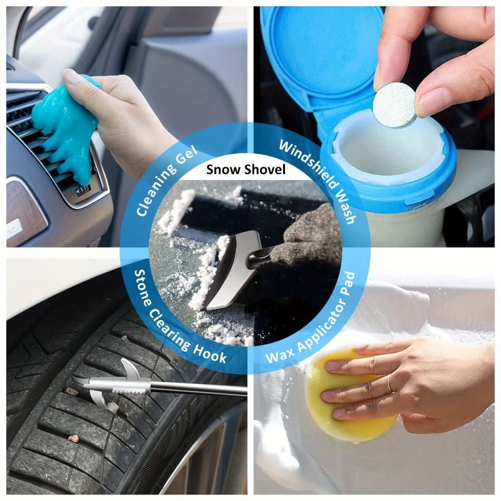 Car Cleaning Kit in 19 or 41-Piece Options with Brushes, Towels, Bucket and Selected Vacuum Tools — image 8