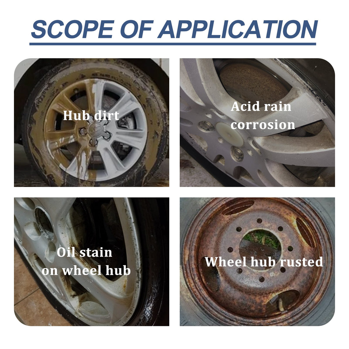 Car Brake Cleaner, Brake Disc Parts Wheel Hub Decontamination Polishing Maintenance Rust Remover