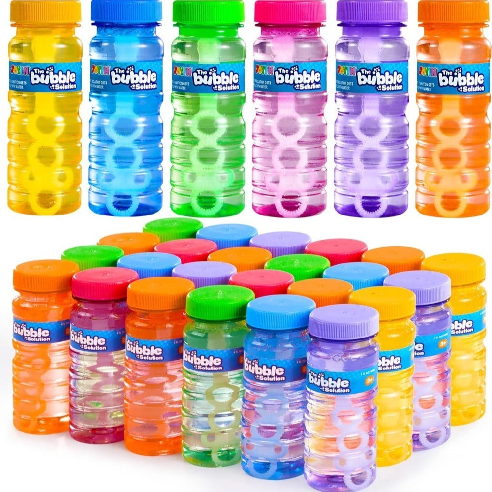 Party Favors Bubble Bottles with Wands, 4 oz Each in 6-, 12- or 24-Piece Event Packs for Celebrations — image 3