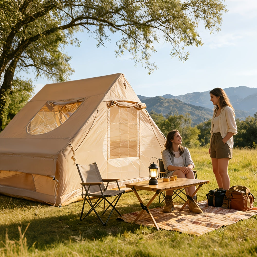 Inflatable Camping Tent 4-8 Person Air Cabin Glamping UV Protection for Garden, Patio and Yard Use — image 1