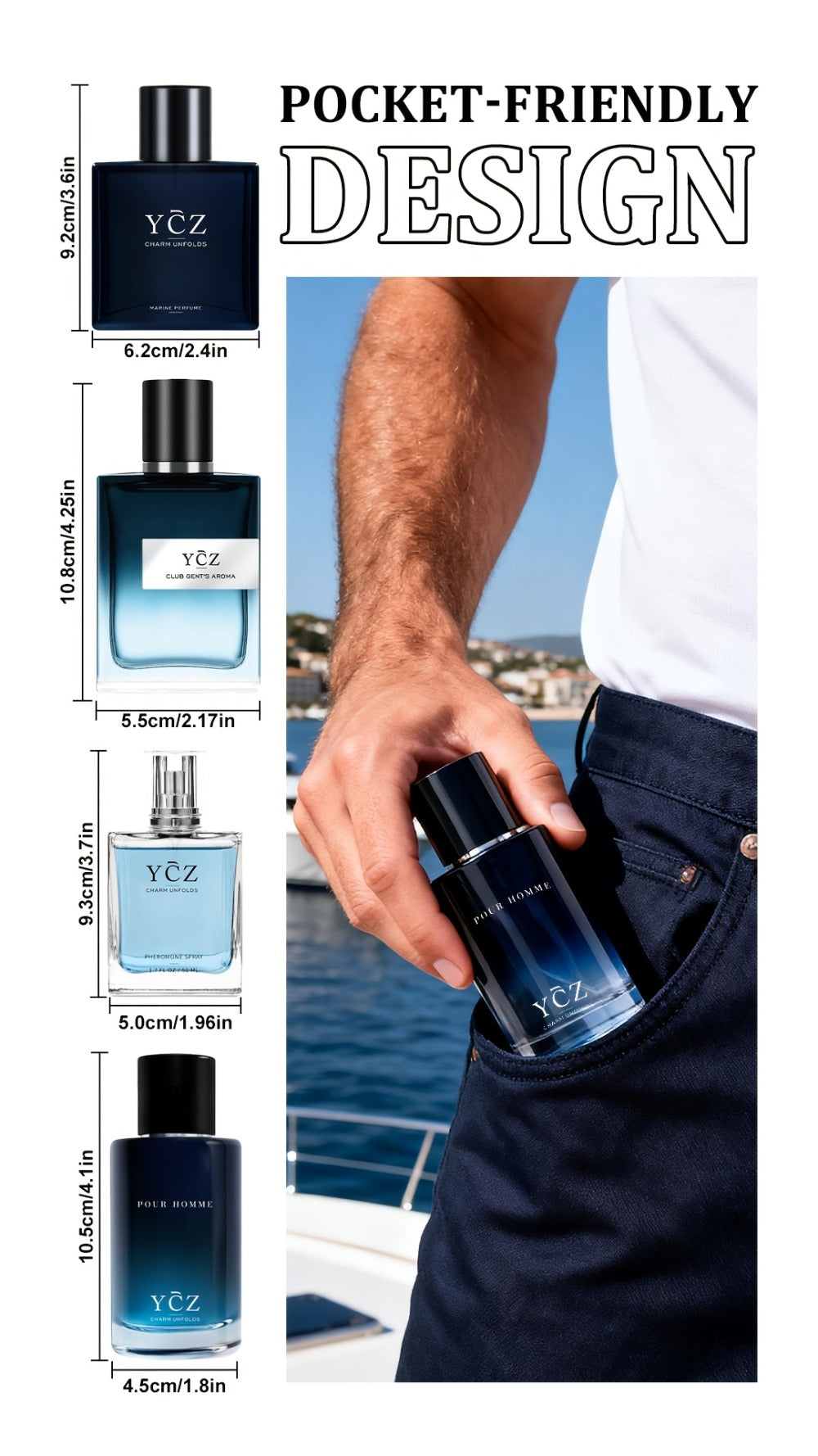 Men's Cologne Gift Set - Eau de Parfum Lavender Fresh & Woody Fragrance, Multi-Piece Sets 2 3 or 4 Bottles — image 21