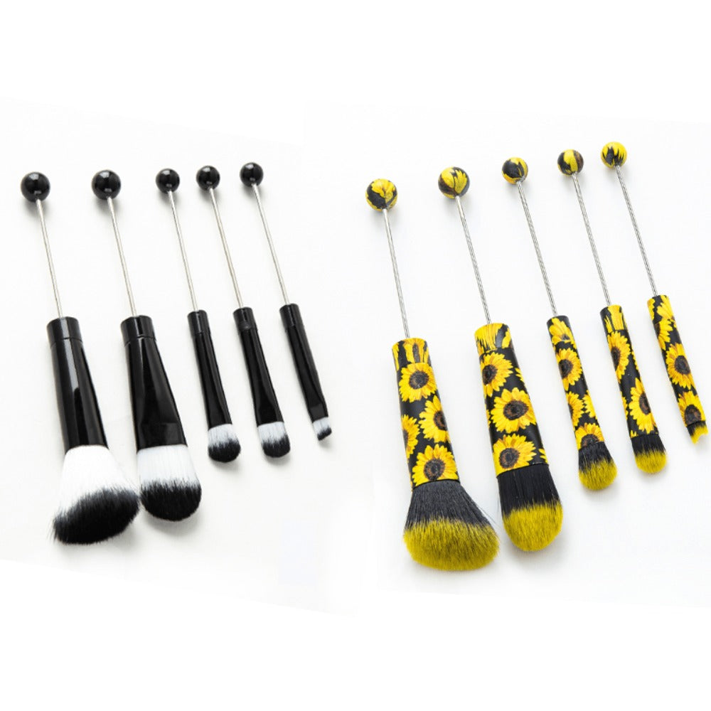 Makeup Brush Set, 10-Piece Bead-Ready ABS Handle Collection with Polyester Bristles and Eleven Color Options — image 17