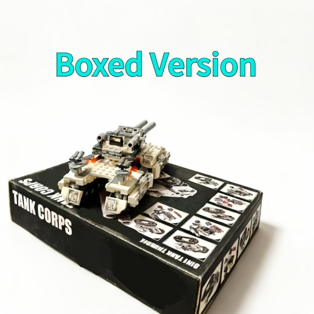 1628-Piece 8-in-1 Tank Building Block Model with White, Yellow, Bagged and Boxed Checkout Options — image 13