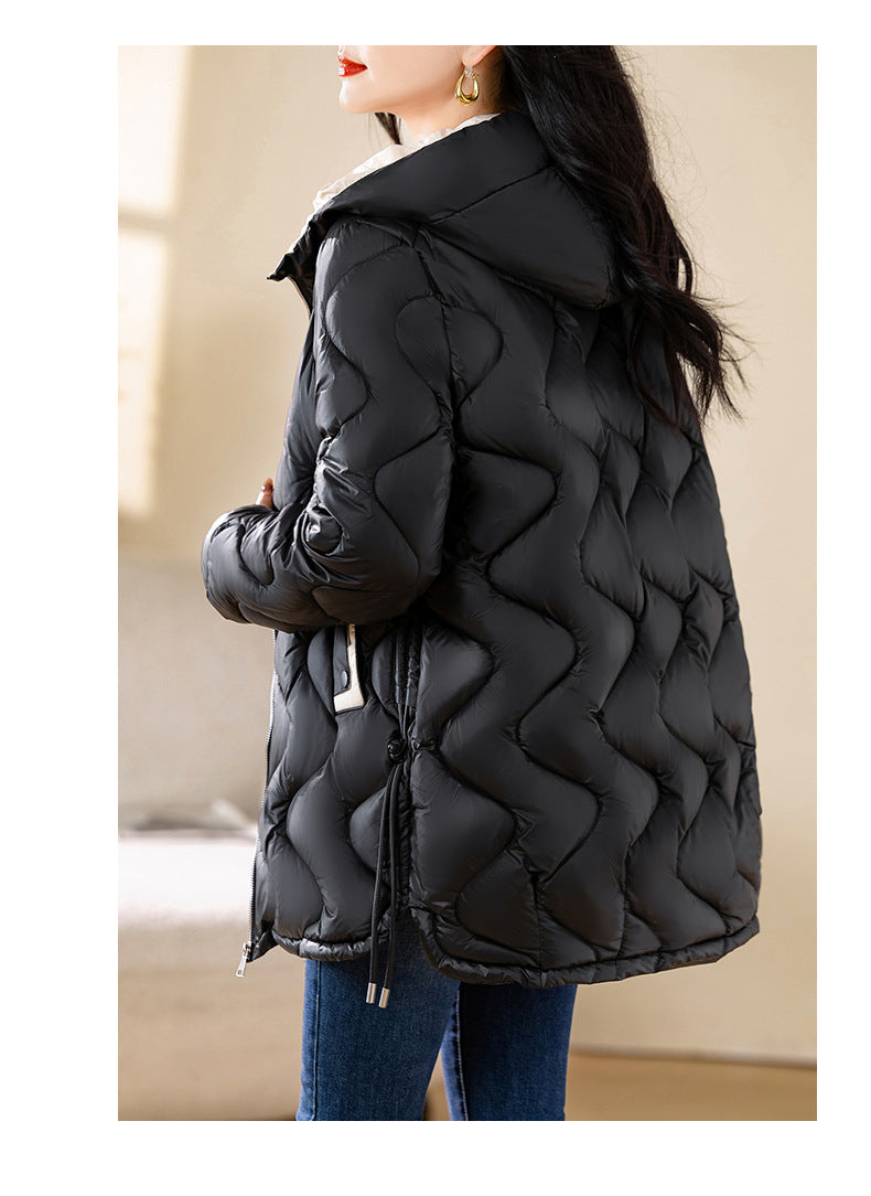 Winter Disposable Cotton-padded Coat For Women Padded Down Jacket Korean Style Mid-length Warm Jacket For Women