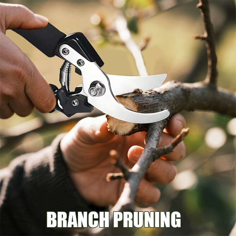 Stainless Steel Pruning Shears, 8.27 Inches with Sharpening Stone in One- or Two-Set Options — image 16
