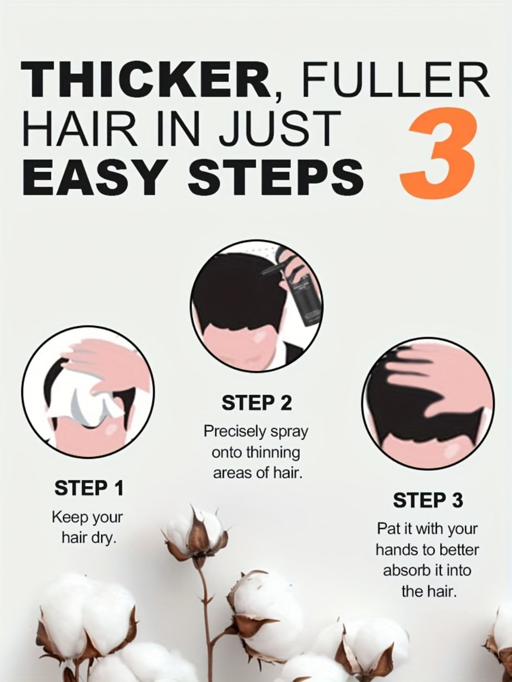 Hair Fibers Spray Applicator Kit Instant Thickness for Thinning Hair & Bald Spots SILLKVA for Makeup, Travel and Everyday Van