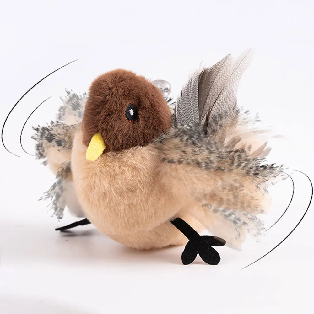 Cat toys touch sense sound teasing cat sticks plush simulation birds pet supplies grind teeth self pleasure relieve boredom