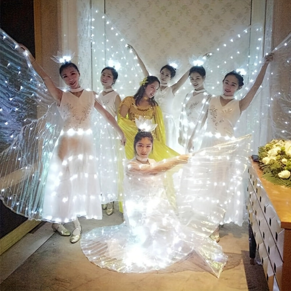 LED Feather Dance Costume Glowing Luminous with the Listed Color, Size or Set Options for Everyday Use — image 24