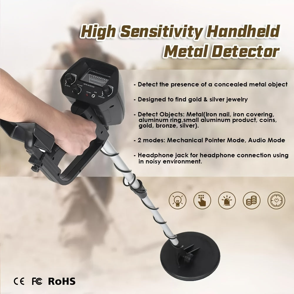 Metal Detector for Garden, Patio and Yard Use, with the Listed Configuration, for Everyday Use and Organized Storage — image 