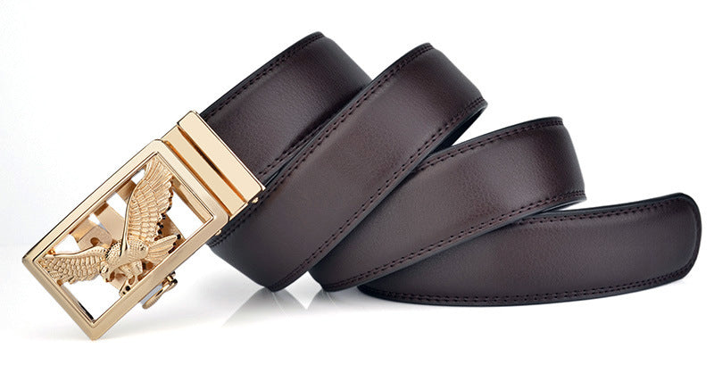 Mens Automatic-Buckle Business-Casual Belt