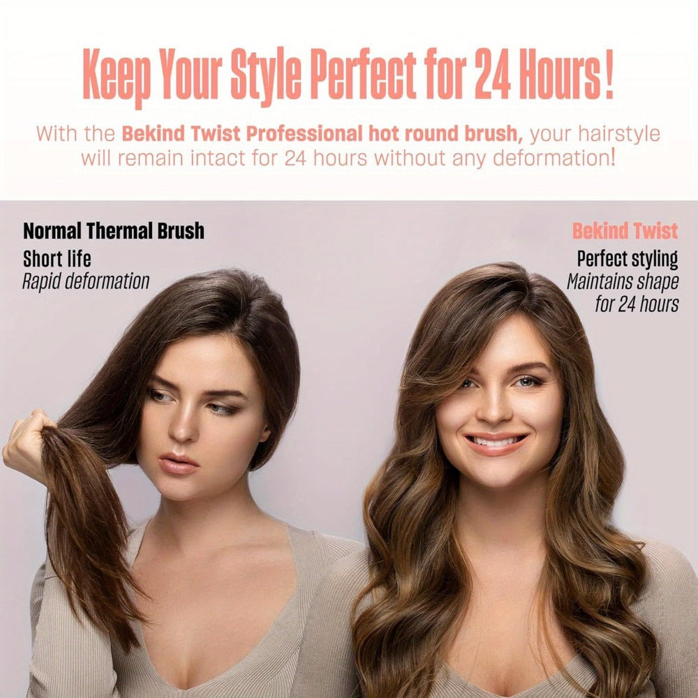 Heated Round Brush Hair Styling Tool with 1.5-Inch Barrel, Dual Voltage and Two Color Options — image 10
