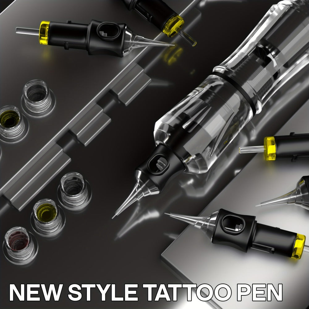 Tattoo Machine Kit POSEIDON PS090-161 Wireless Rotary Pen with 1400mAh Battery, Display, 10 Cartridges and 6 Inks — image 7