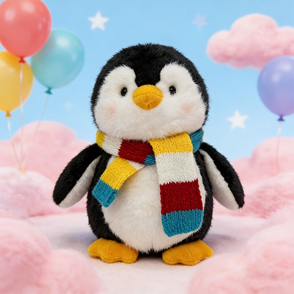 Stuffed Animal Scarf Penguin with Blue or Yellow Accessory Option and One-Piece Configuration — image 12
