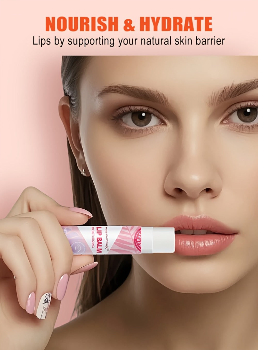 Fruit Flavored Lip Gloss Set 50 Pieces – Moisturizing Lip Balm Kit in 10 Colors, Hydrating Lip Care for Dry & Cracked Lips, D