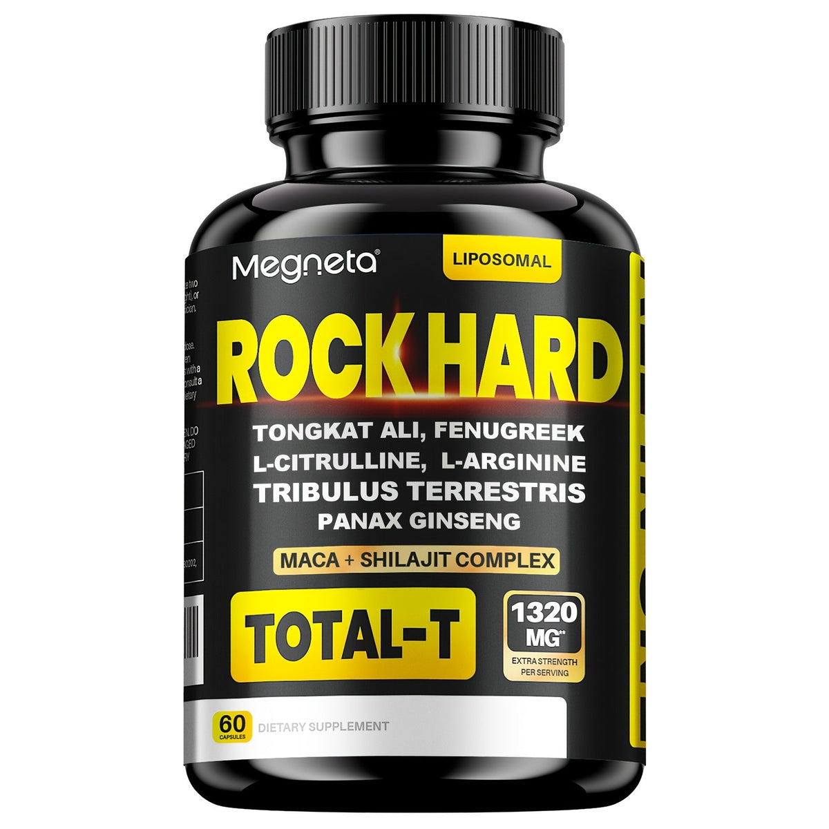 Tongkat Ali Men's Health Supplement Capsules, 60 Count with Single-Bottle Packaging and Printed Label — image 10