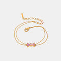 Stainless Steel Zircon Bow Bracelet - V.I.P Digital Presence