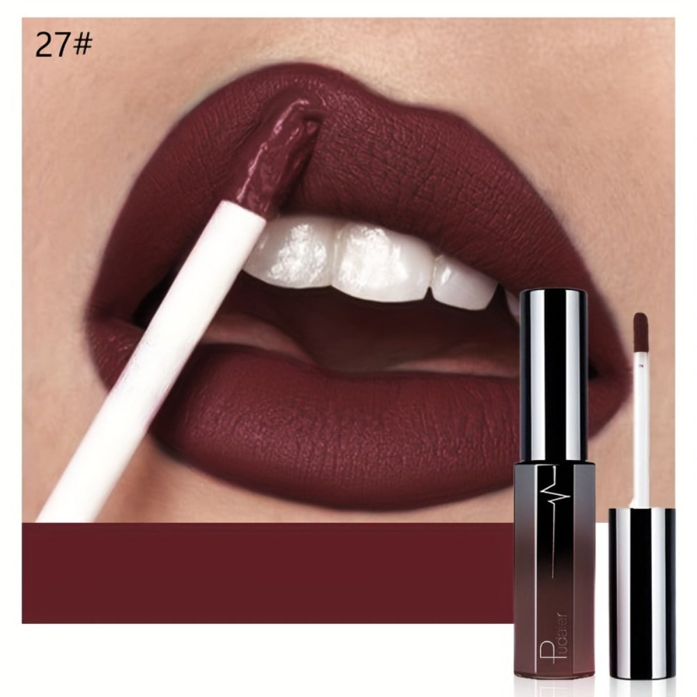 Semi-Matte Liquid Lip Color in Six Numbered Shades with 9.3cm Gradient Tube and Wand Applicator — image 12