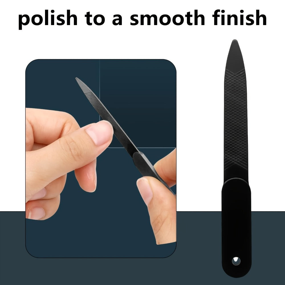 Seven-Piece Toenail Clipper Kit with Angled Nippers, Curved Blade Tool, Nail File and Lifter — image 9
