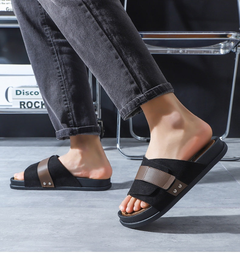 Outer Wear Home Bathroom Non-slip Platform Slippers