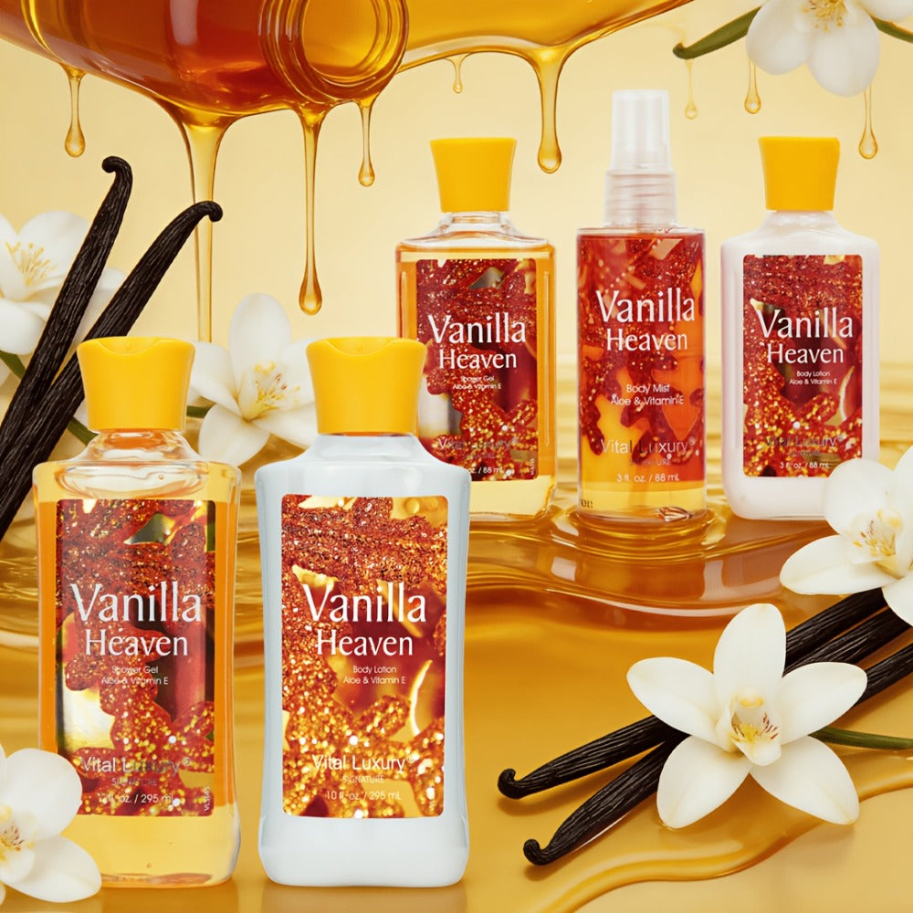 Vanilla Body Lotion Set with Glycerin – Nourishing Moisturizer for Women & Men, Lasting Vanilla Fragrance — image 1