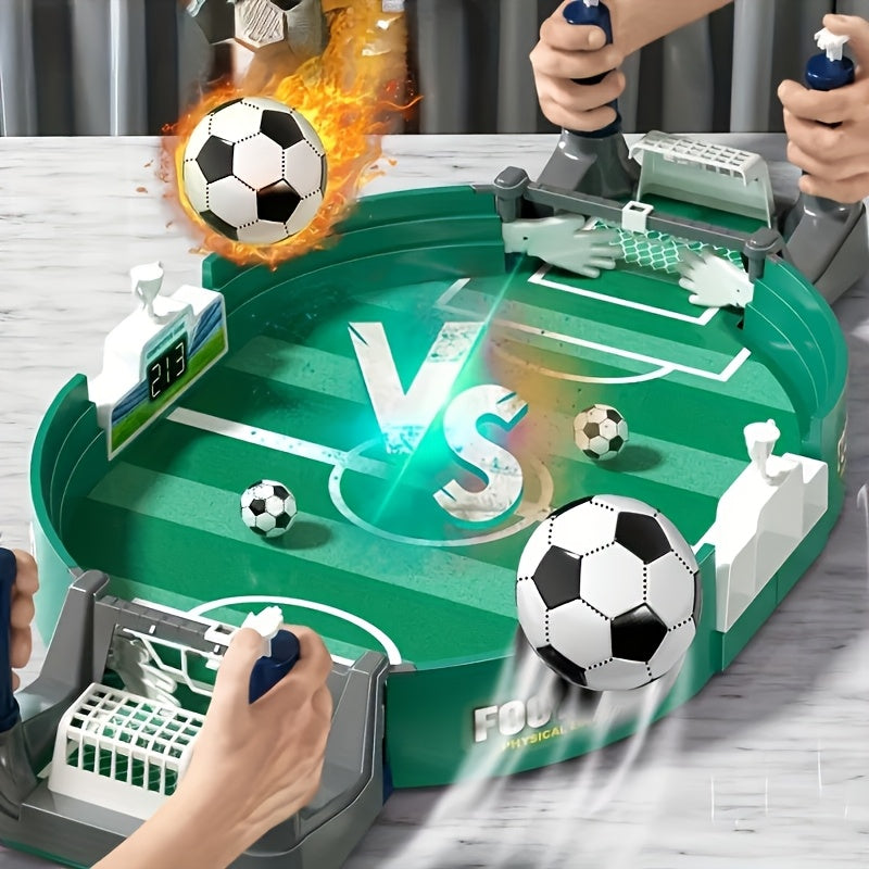 Portable Tabletop Football Game Set – Stand-Alone Table Design, Durable PP Material, 6 or 10 Balls, Family Party Board Game f