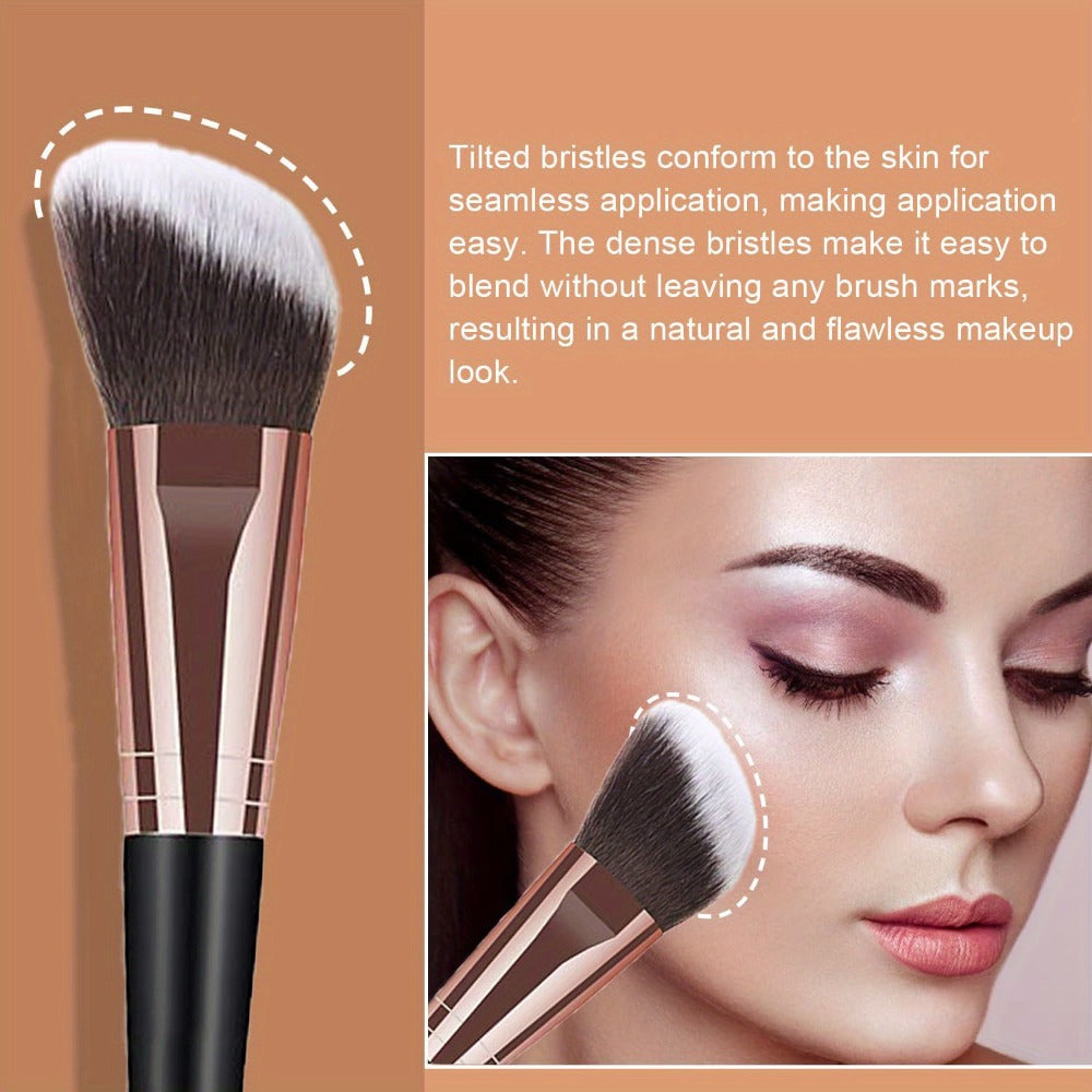 Makeup Brush Set, 47-Piece Cosmetic Kit with Wash Bag, Brush Sleeve, Butterfly Hair Band and Wrist Strap — image 6