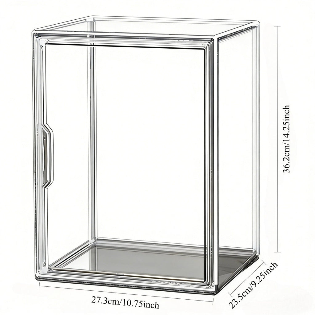 Clear Display Case Set of 3, Dustproof Transparent Storage Box Organizer for Collectibles, Car Models — image 4