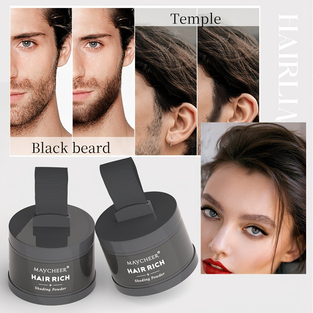 Beard Touch-Up Powder for Men - Instant Gray Coverage Beard Filler for Sparse Patchy Beard for Makeup, Travel and Everyday Va