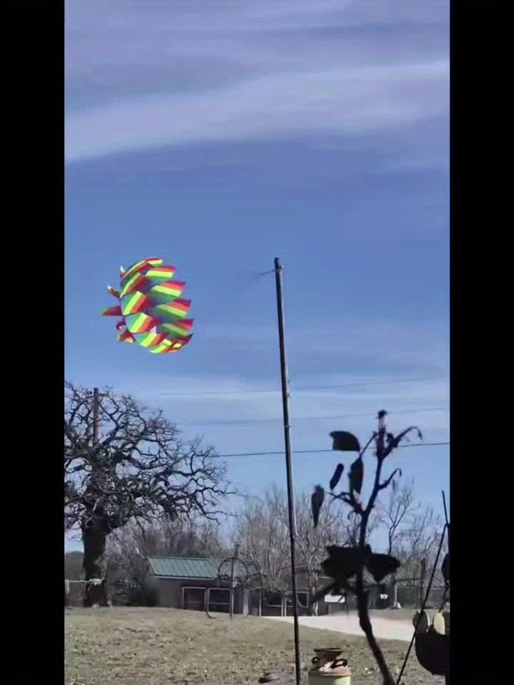 Rotating Lotus Tail Kite 3D Flower Basket Iridescent Kite for Kids Adults with the Listed Color, Size or Set Options for Ever
