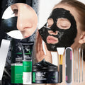 Skincare Set with ZOZU Label, 4 Bamboo Charcoal Items Including Cleanser Mask Essence and Brush Tool — image 8