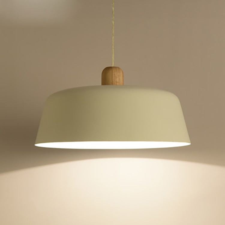 Nordic Wood Pendant Lighting Fixture Luminaire Round Kitchen Dining Room Hanging Lamp Suspension Light Home Decor Black Bedside