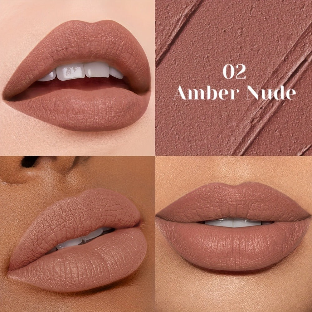 Velvet Matte Liquid Lip Color in Five Coordinated Nude-Tone Shades with 7.4cm Square Tube and Wand — image 5