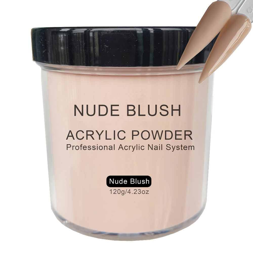 120g Acrylic Nail Powder Jar in Clear, Pinkish, Nude or White for Use with Compatible Acrylic Liquid — image 7
