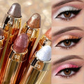 Six-Piece Shimmer Eyeshadow Stick Set with Dual-Ended Sponge Applicators and Mixed Metallic Shades — image 8