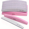 Nail Files and Buffers Professional 100 180 Grit Double-Sided Sanding Boards Reusable Polishing Blocks for Manicure Pedicure 