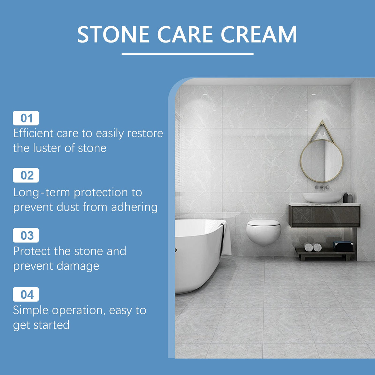Stone Maintenance Cream, Tile Stone Maintenance Floor Renovation Polish Cream Waxed Floor Care Cream