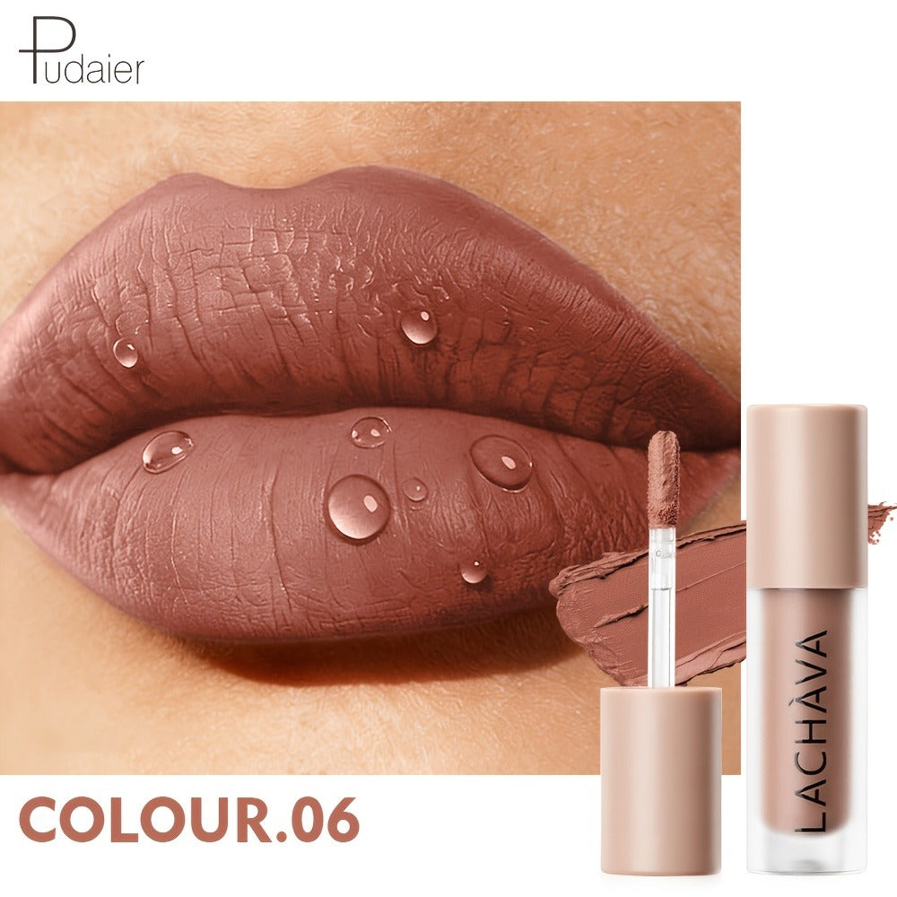 Velvet Matte Liquid Lip Color in Five Coordinated Nude-Tone Shades with 7.4cm Square Tube and Wand — image 13