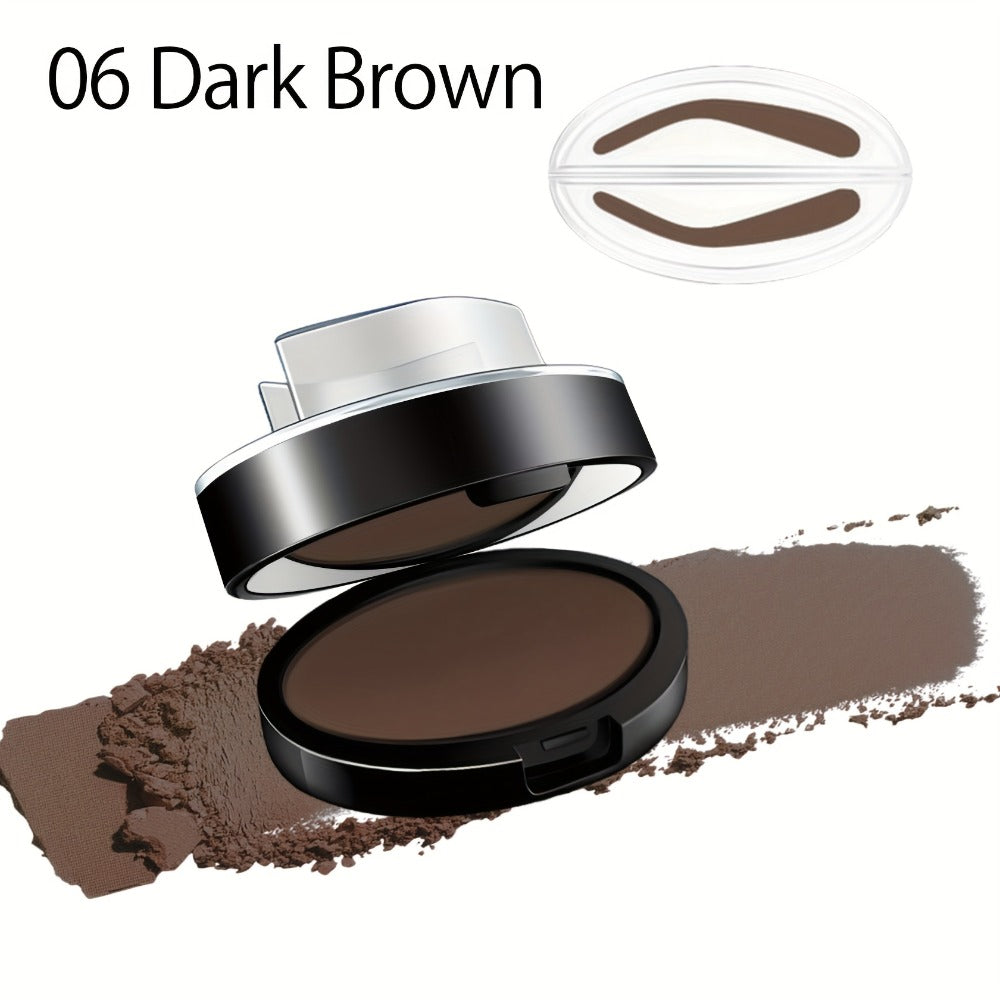 Waterproof Eyebrow Stamp Powder Kit Natural Arched Brow Shaping Long-Lasting Makeup for Women – Beginner Friendly Works on Dr