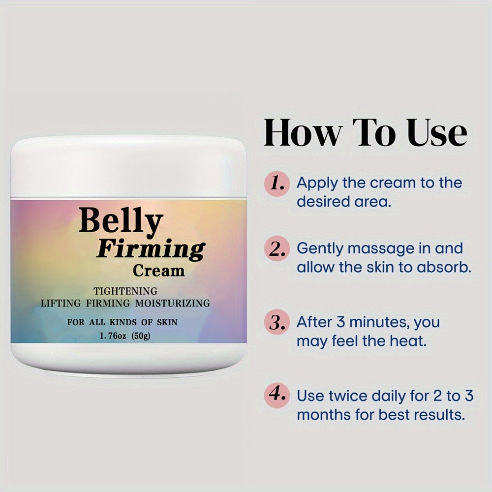 Body Cream 50g Jar with Caffeine Shea Butter Vitamin E and Macadamia Oil for External Belly Arm and Body Use — image 11