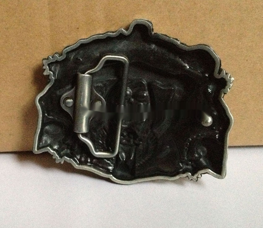 Red Ghost Head Series Belt Buckle