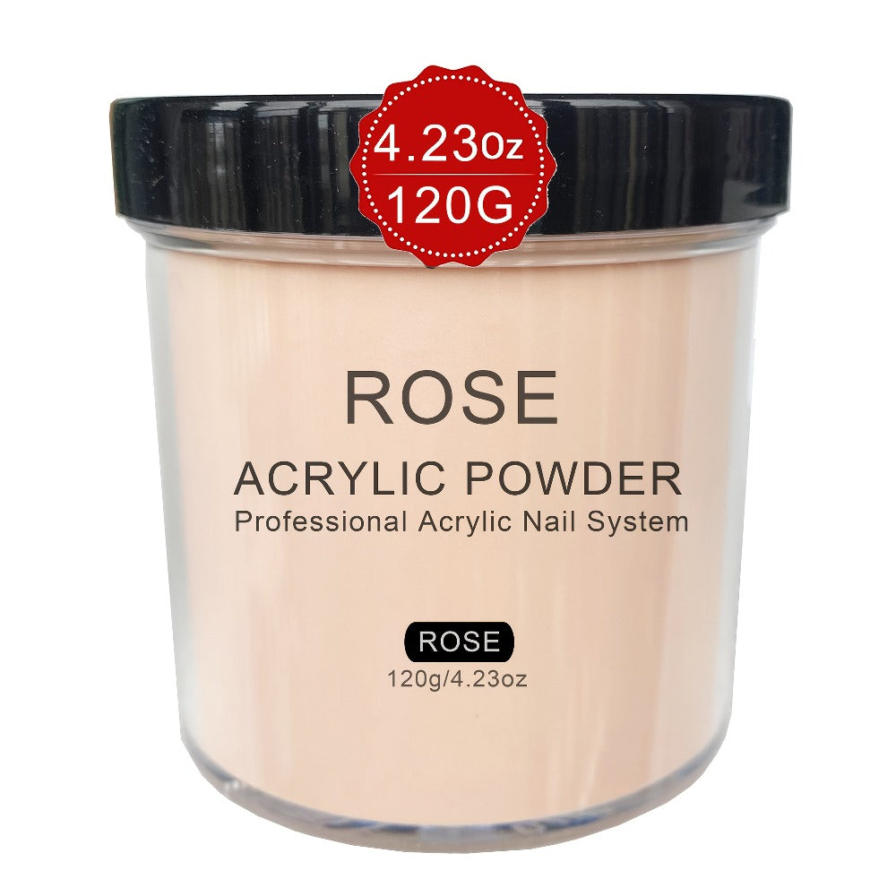 120g Acrylic Nail Powder Jar in Rose, Almond, Peach or Natural Pink for Use with Compatible Acrylic Liquid — image 11