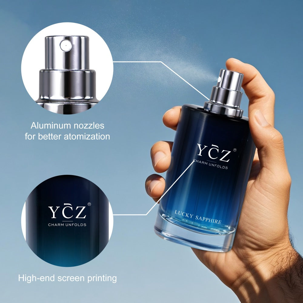 Eau de Toilette for Men, YCZ Barbarism Cologne Spray, Natural Masculine Woody Fresh Scent, 3.4 fl oz 100ml Perfume Gift for H