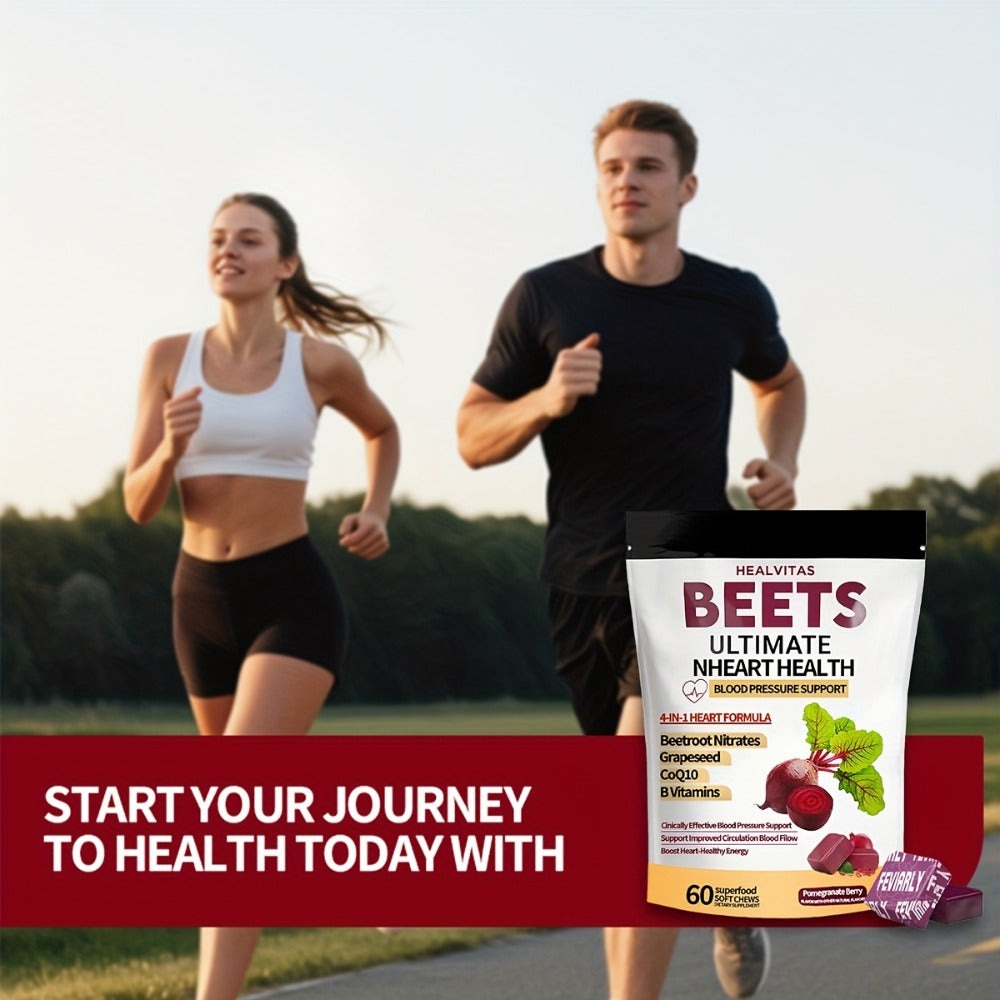 Beetroot Gummies with CoQ10 & Multi-Vitamins, 4-in-1 Heart Health & Blood Pressure Support Supplement — image 6