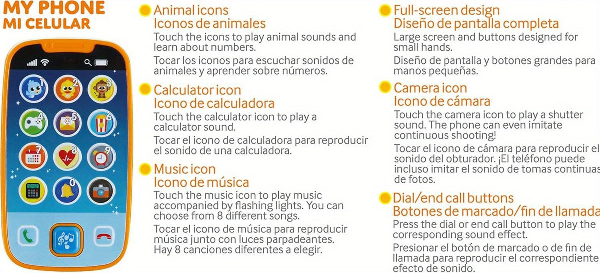 Baby Smartphone & Remote Control Toy Set with Horse, Pretend Play Phone with Music, Sound Effects & Learning Features — image