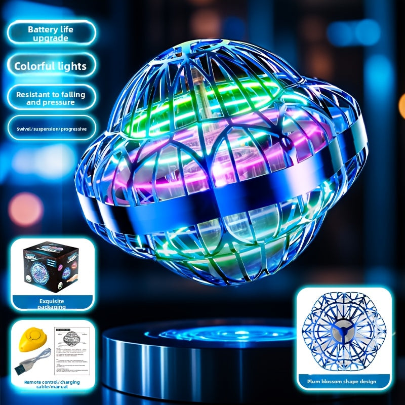 UFO Flying Ball Toy Smart Sensor Hovering Drone Hexagonal Spinning Saucer with the Listed Color, Size or Set Options for Ever