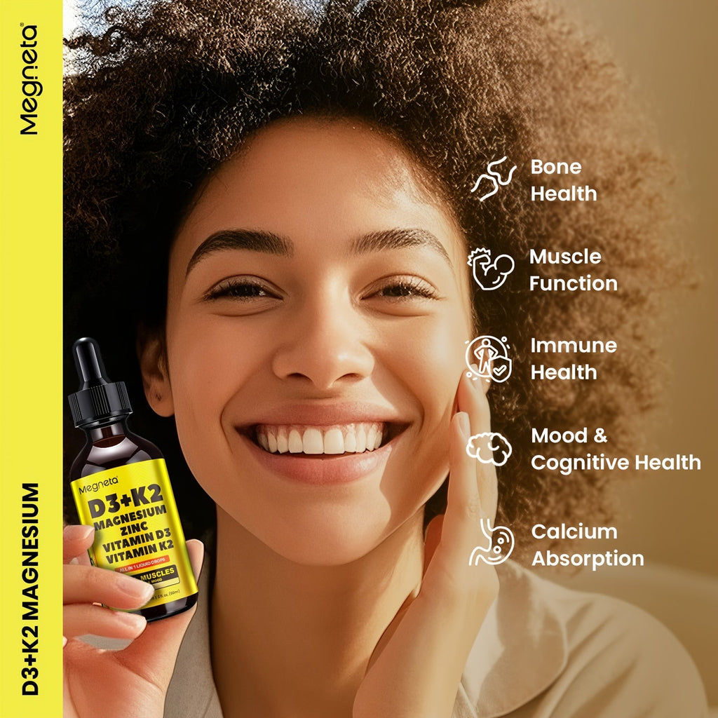 Vitamin D3 Liquid Drops 10000 IU with K2 MK-7 120mcg Magnesium Zinc Vitamin B2 for Bath Time, Home Spa and Personal Care — im
