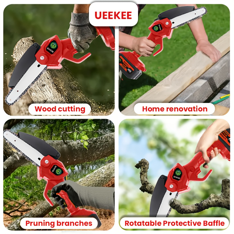 Cordless 3-in-1 Pole Saw, Mini Chainsaw and Blower Set in Yellow, Red-Black or Black Packages — image 10