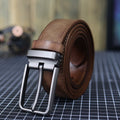 Men's Vintage Genuine Leather Belt With Pin Buckle